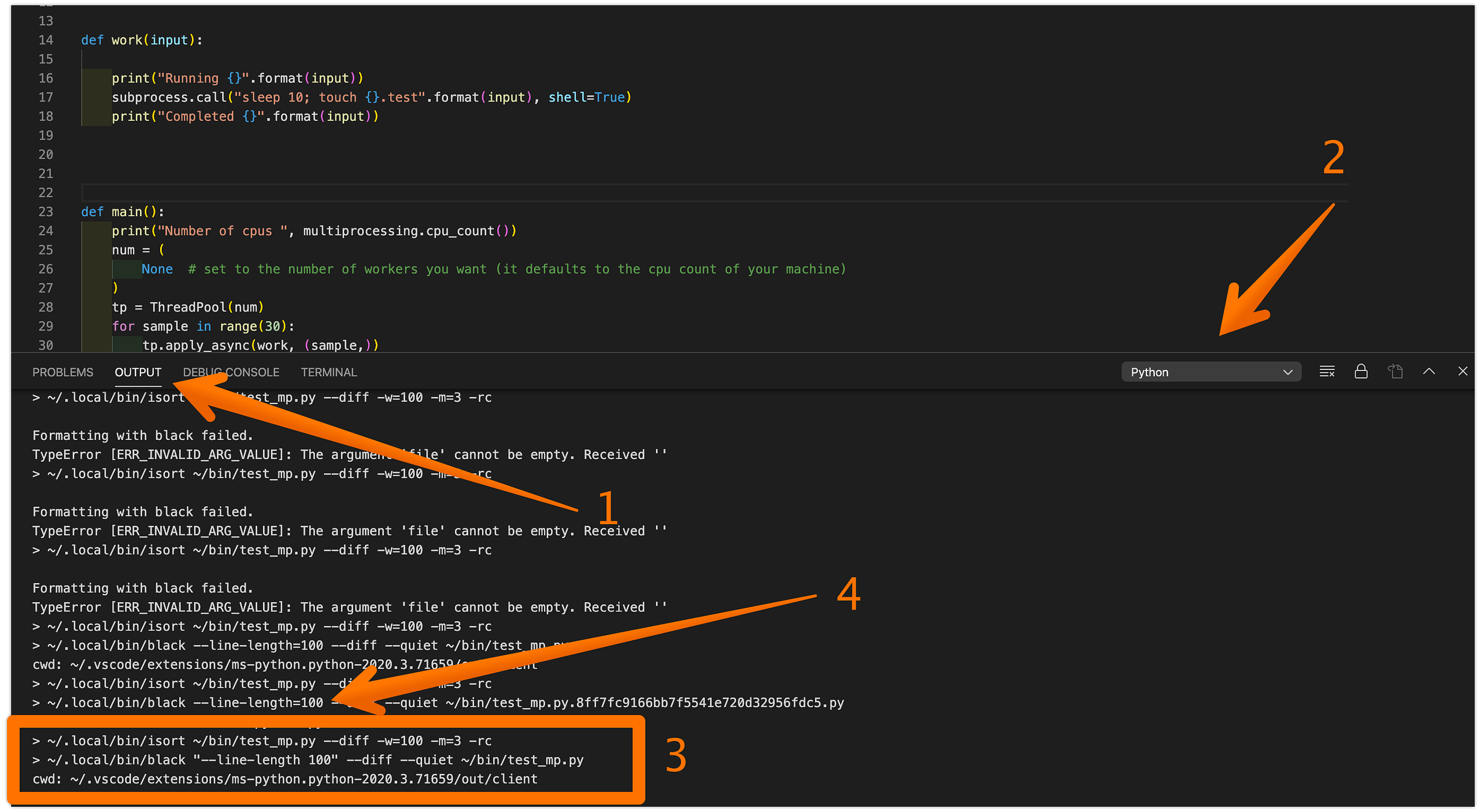 VSCode Python Formatting Problems · William Hayes, PhD